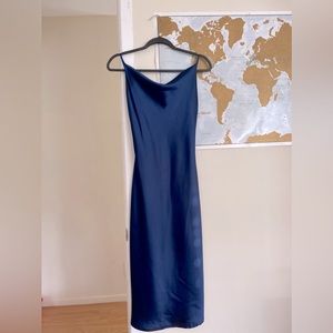 PETAL & PUP Midi Wedding, Navy Cocktail Dress